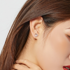Boucles d'Oreilles Coeur avec Patte - Image 2