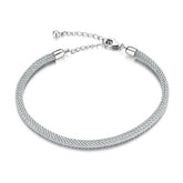Bracelet Cordon Grise de style marin avec fermoir réglable en argent 925
