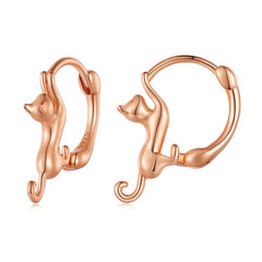 Boucles d'Oreilles Créoles Chats
