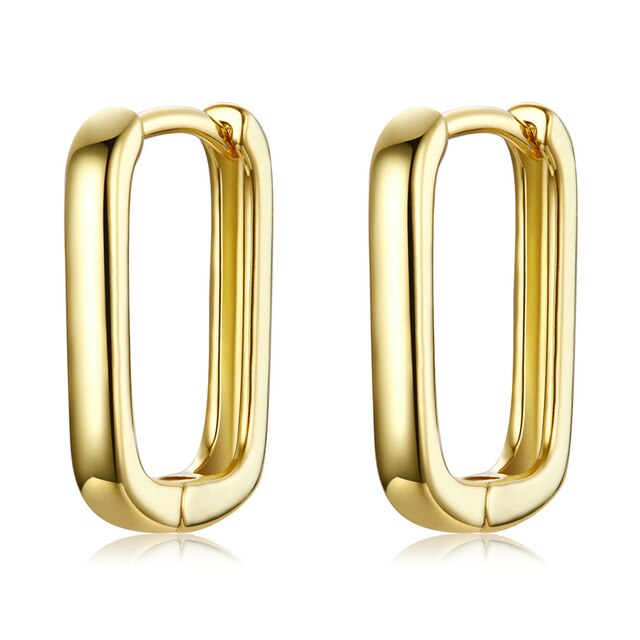 Boucles d'Oreilles Créoles Rectangles