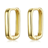 Boucles d'Oreilles Créoles Rectangles