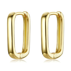 Boucles d'Oreilles Créoles Rectangles