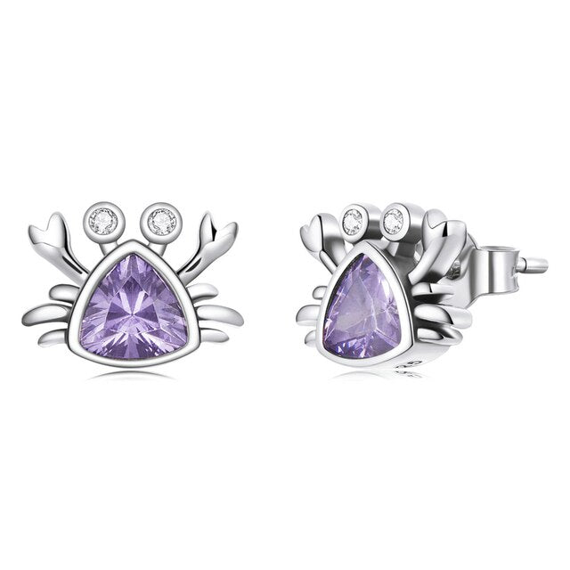 Boucles d'Oreilles Crabes