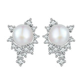 Boucles d'Oreilles Perles Brillantes