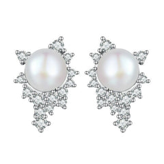 Boucles d'Oreilles Perles Brillantes