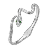 Bracelet serpent argent
