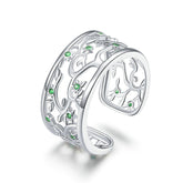 Bague argent arbre vie