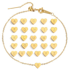 Bracelet cœur et lettre