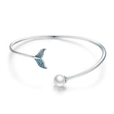 Bracelet queue sirène argent