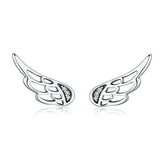 Boucles ailes argent