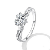 Bague cœur romantique