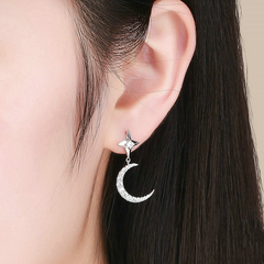 Boucles lune étoile