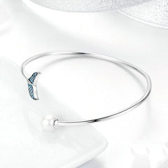 Bracelet queue sirène argent