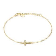 Bracelet en argent 925 avec croix