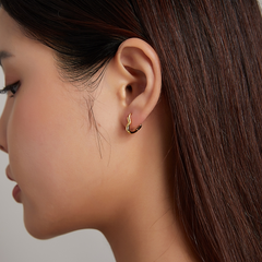 Boucles cœur dorées