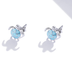 Petites boucles d'oreilles tortues