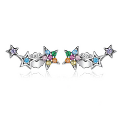 Bijoux d'oreilles étoiles grimpantes