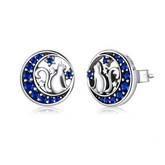 Boucles chat lune bleue
