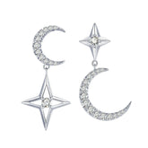 Boucles lune étoile