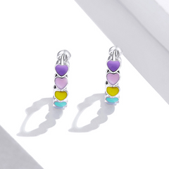 Bijoux d'oreilles cœurs