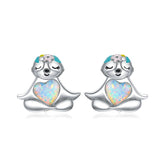 Boucles paresseux argent