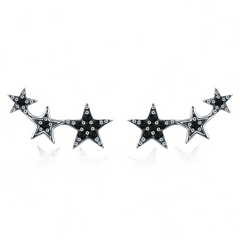 Boucles étoiles argent