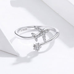 Bague argent avion