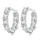Anneaux brillants argent