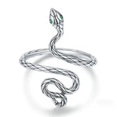 Serpent argent bague