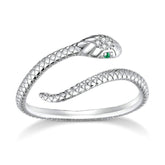 Bague serpent argent