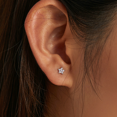 Bijoux d'oreilles étoiles argent