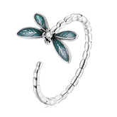Bague libellule argent
