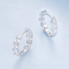 Anneaux brillants argent