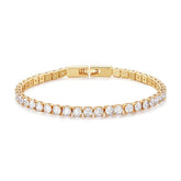 Bracelet or jaune zircone