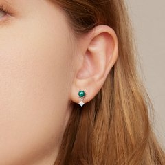 Boucles d'Oreilles Malachite - Image 2