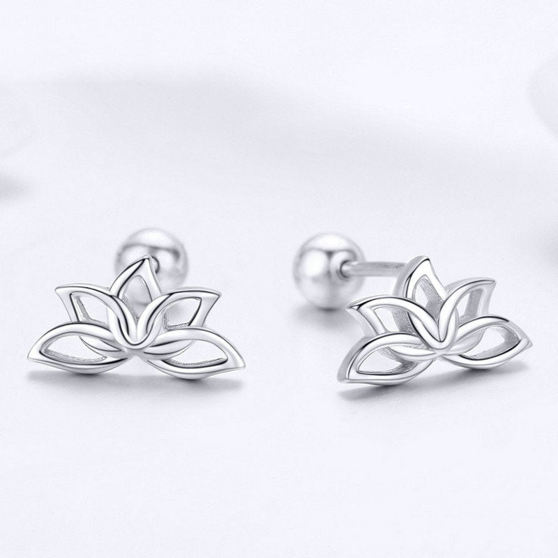 Boucles d'Oreilles Fleurs de Lotus - Image 3
