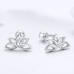 Boucles d'Oreilles Fleurs de Lotus - Image 3