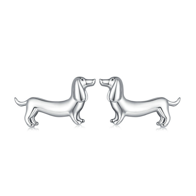 Boucles d'Oreilles Chien Teckel