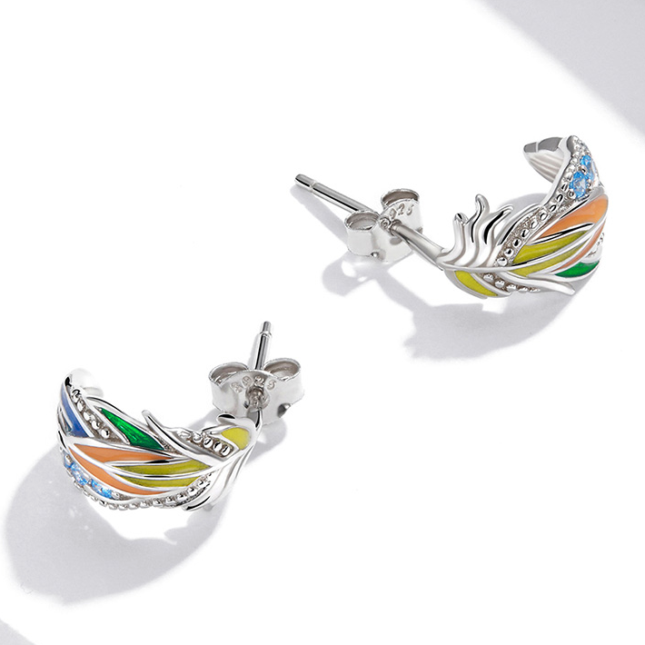 Boucles d'Oreilles Plumes - Image 5