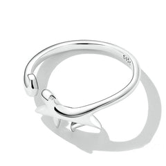 Bague Chat qui Marche en argent 925 plaqué or blanc ajustable - Photo 4