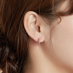 Boucles d'Oreilles Créoles Brillants - Image 2