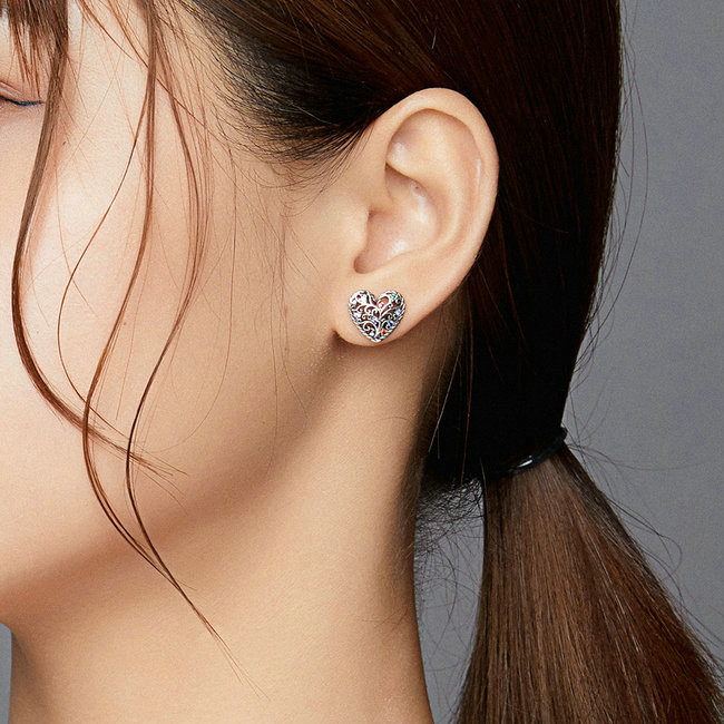 Boucles d'Oreilles Coeurs - Image 2
