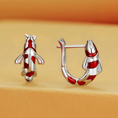Boucles d'Oreilles Carpe Koi - Image 3