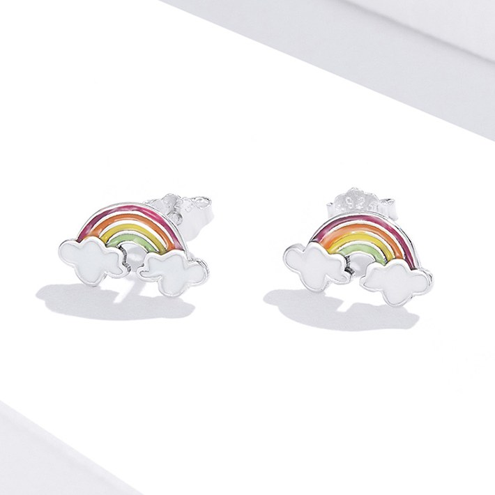 Boucles d'Oreilles Arc-en-Ciel - Image 3