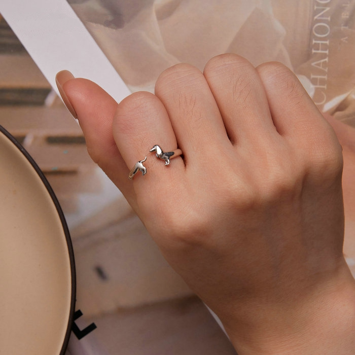 Bague Chien Teckel - Photo 5