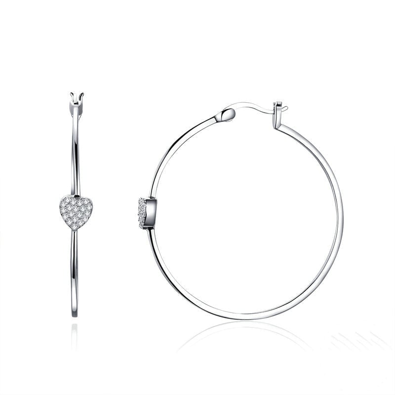 Boucles d'Oreilles Créoles Coeurs