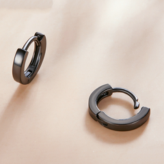 Boucles d'Oreilles Petit Créoles Lisses - Image 3