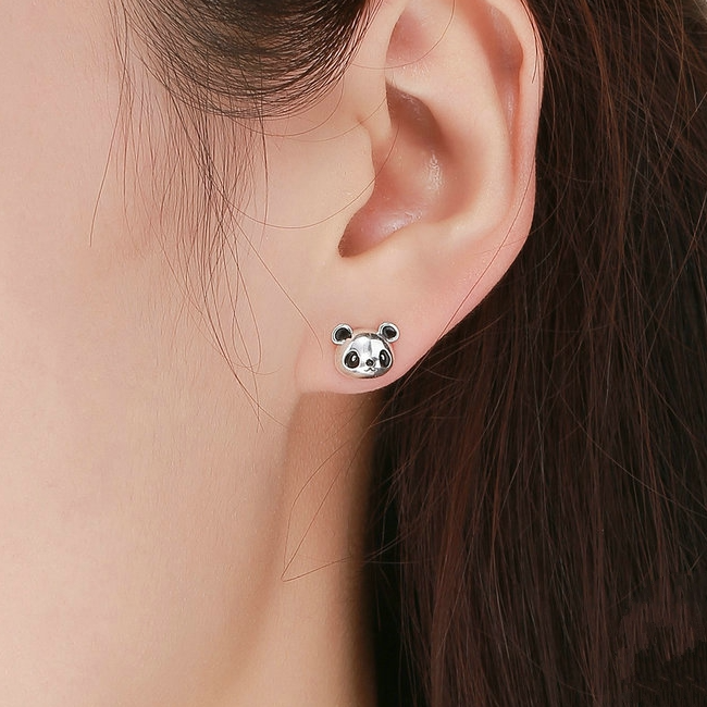 Boucles d'Oreilles Panda - Image 2