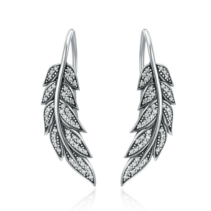 Boucles d'Oreilles Plumes