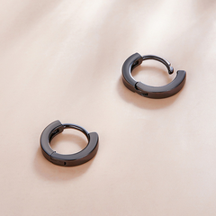 Boucles d'Oreilles Petit Créoles Lisses - Image 4